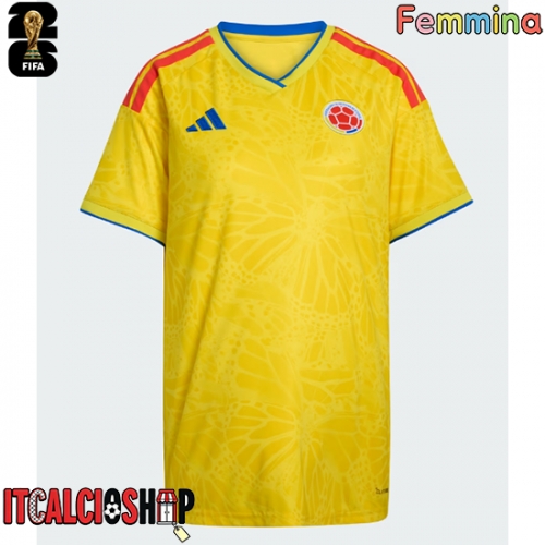 Colombia Prima Maglia Femmina Mondiali 2026 Manica Corta